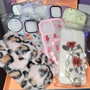 IPhone 13pro Max, 10 assorted cases with accessories, less than $5 each